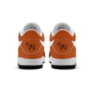 G Classics Burnt Orange G5 Hi Top Retro Leather Basketball Sneakers