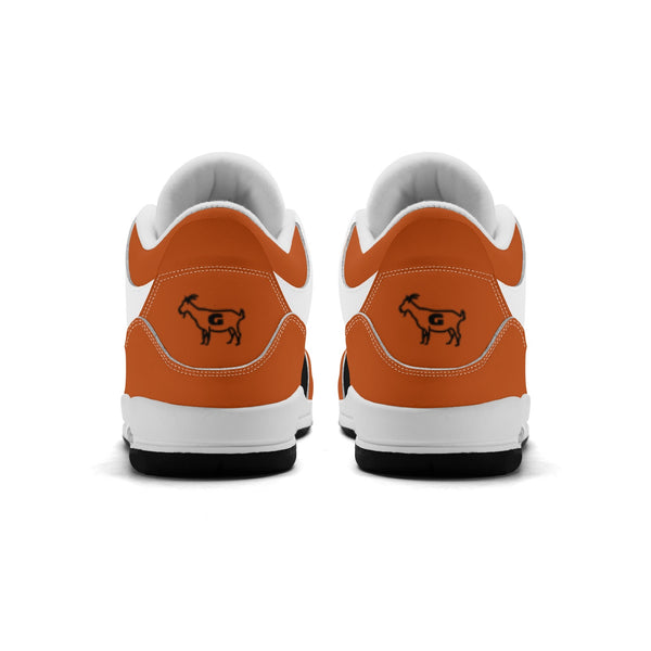 G Classics Burnt Orange G5 Hi Top Retro Leather Basketball Sneakers