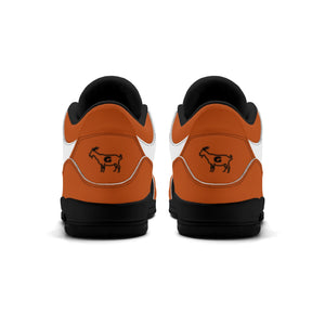G Classics Burnt Orange G5 Hi Top Retro Leather Basketball Sneakers