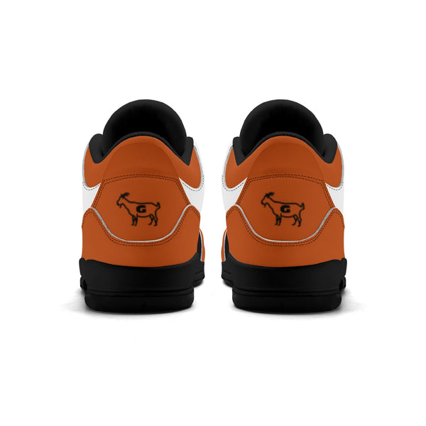G Classics Burnt Orange G5 Hi Top Retro Leather Basketball Sneakers
