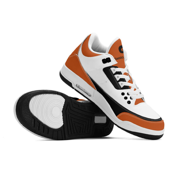 G Classics Burnt Orange G5 Hi Top Retro Leather Basketball Sneakers