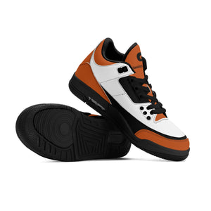G Classics Burnt Orange G5 Hi Top Retro Leather Basketball Sneakers