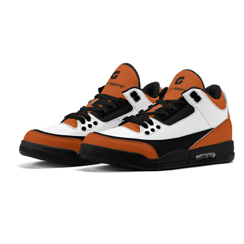 G Classics Burnt Orange G5 Hi Top Retro Leather Basketball Sneakers