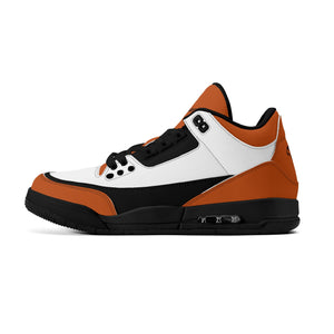 G Classics Burnt Orange G5 Hi Top Retro Leather Basketball Sneakers
