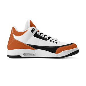 G Classics Burnt Orange G5 Hi Top Retro Leather Basketball Sneakers