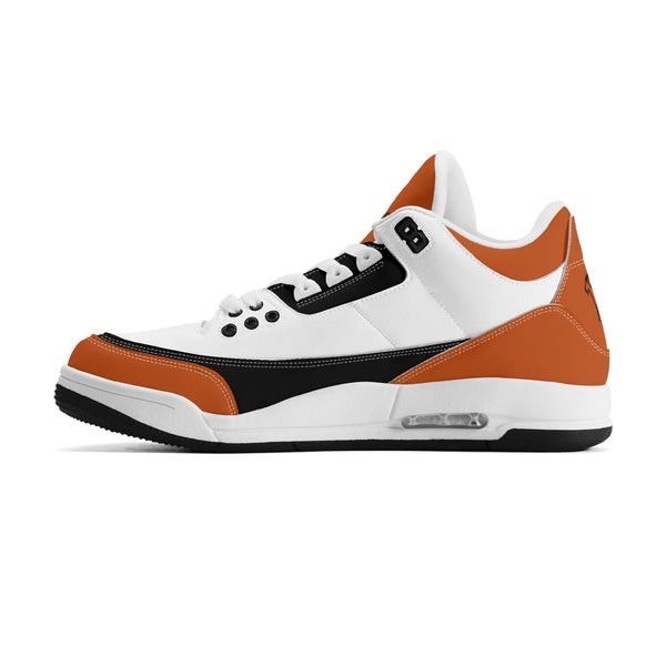 G Classics Burnt Orange G5 Hi Top Retro Leather Basketball Sneakers