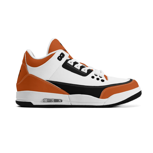 G Classics Burnt Orange G5 Hi Top Retro Leather Basketball Sneakers