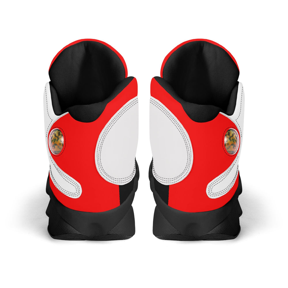 G Classics Red/White /Black Leather G8 Basketball Shoes