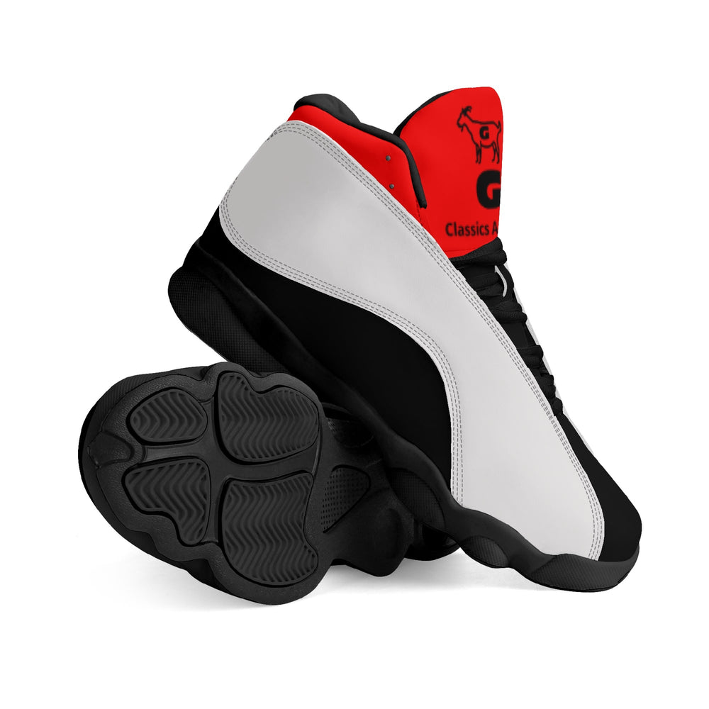 G Classics Red/White /Black Leather G8 Basketball Shoes