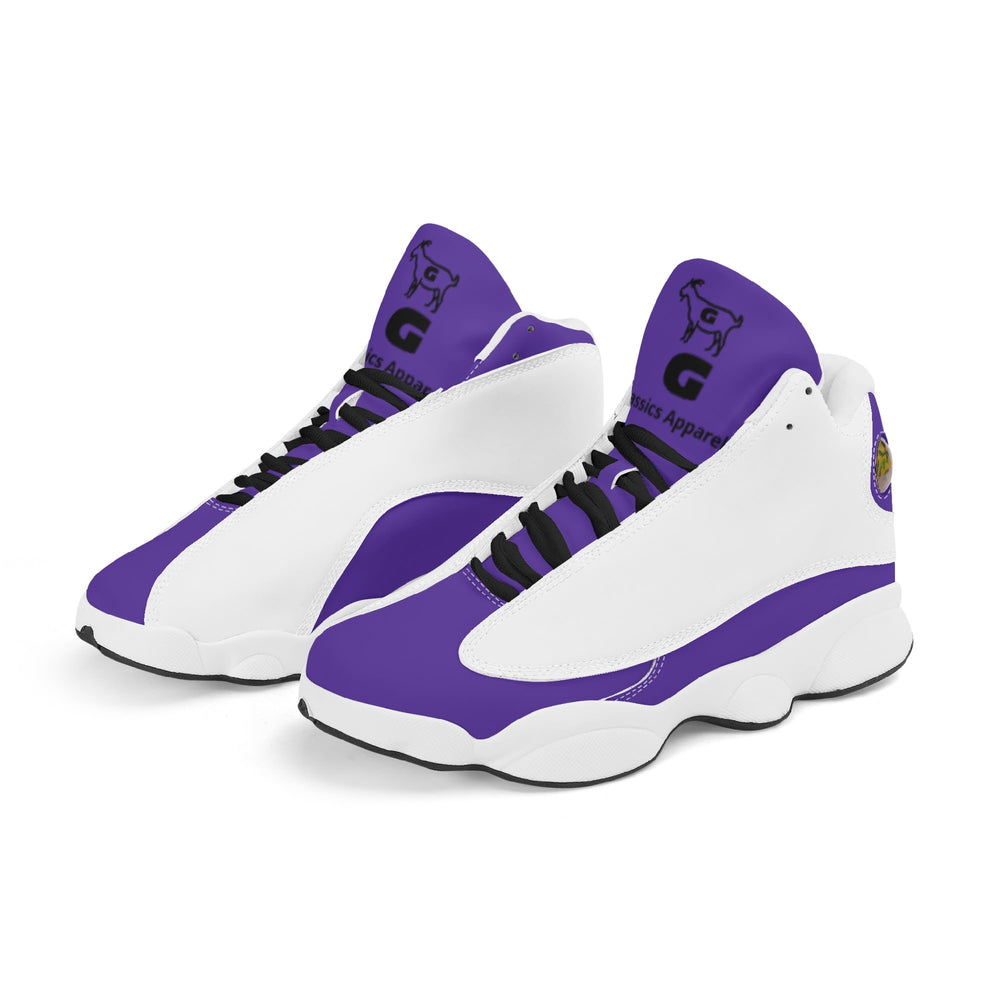 G Classics Purp/White G8 Leather Basketball Shoes