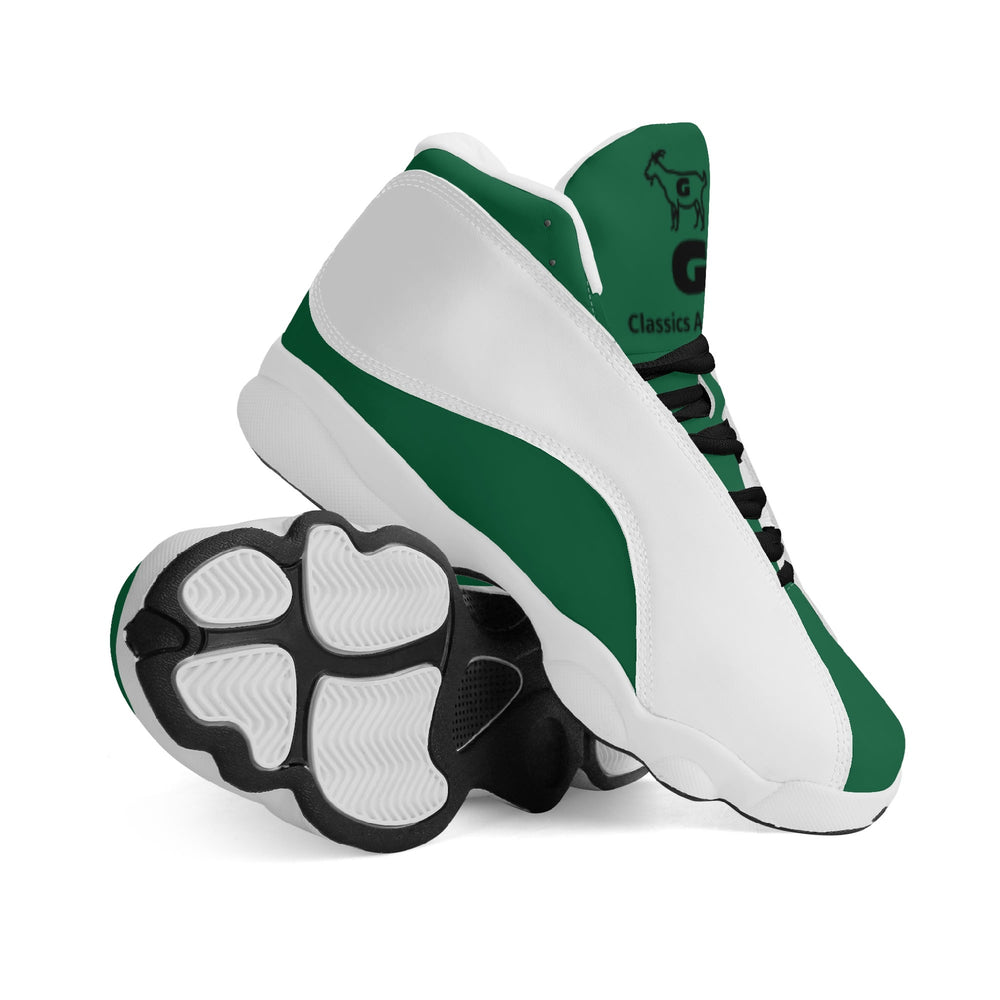 G Classics Green/White Retro Leather G8 Basketball Shoes