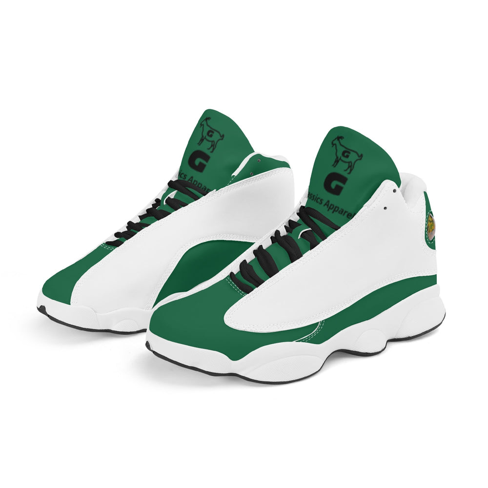 G Classics Green/White Retro Leather G8 Basketball Shoes