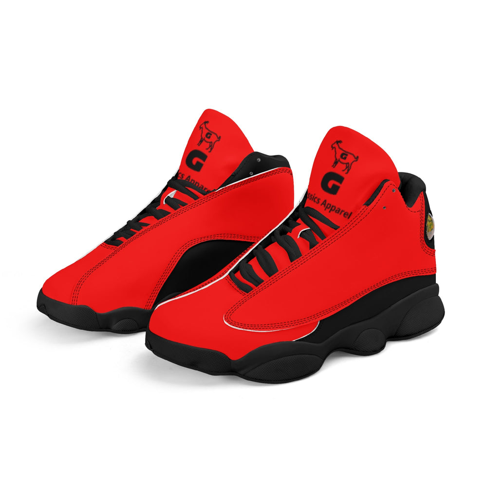 G Classics Red G8 Leather Basketball Shoes