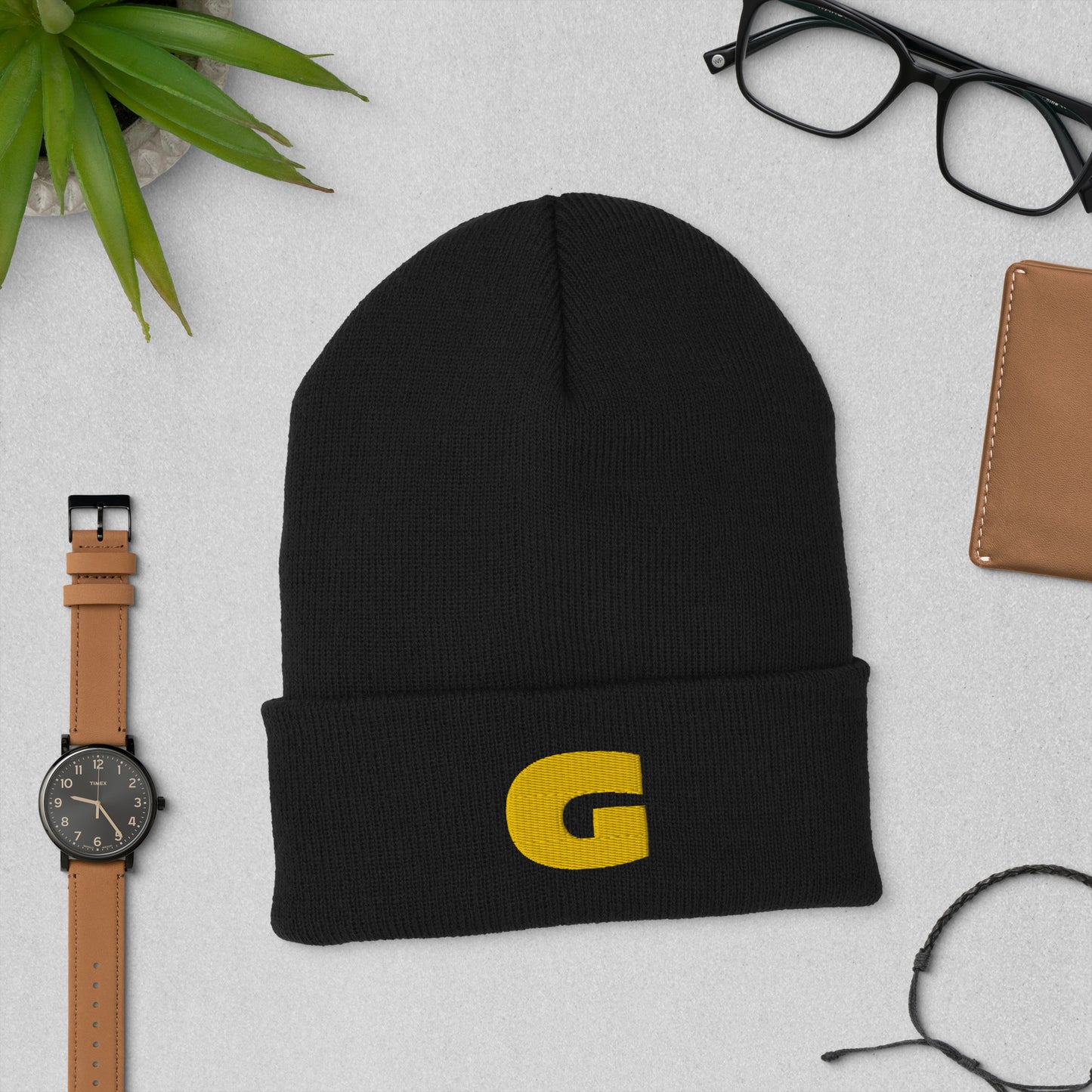 G Classics Gold Cuffed Beanie