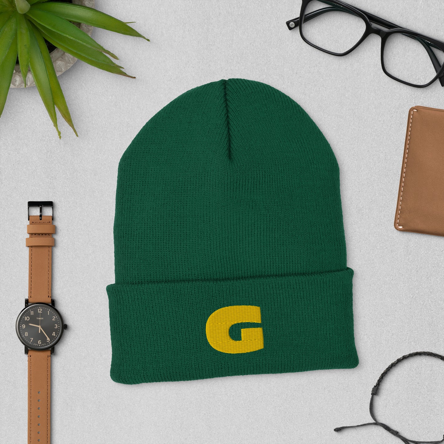 G Classics Gold Cuffed Beanie