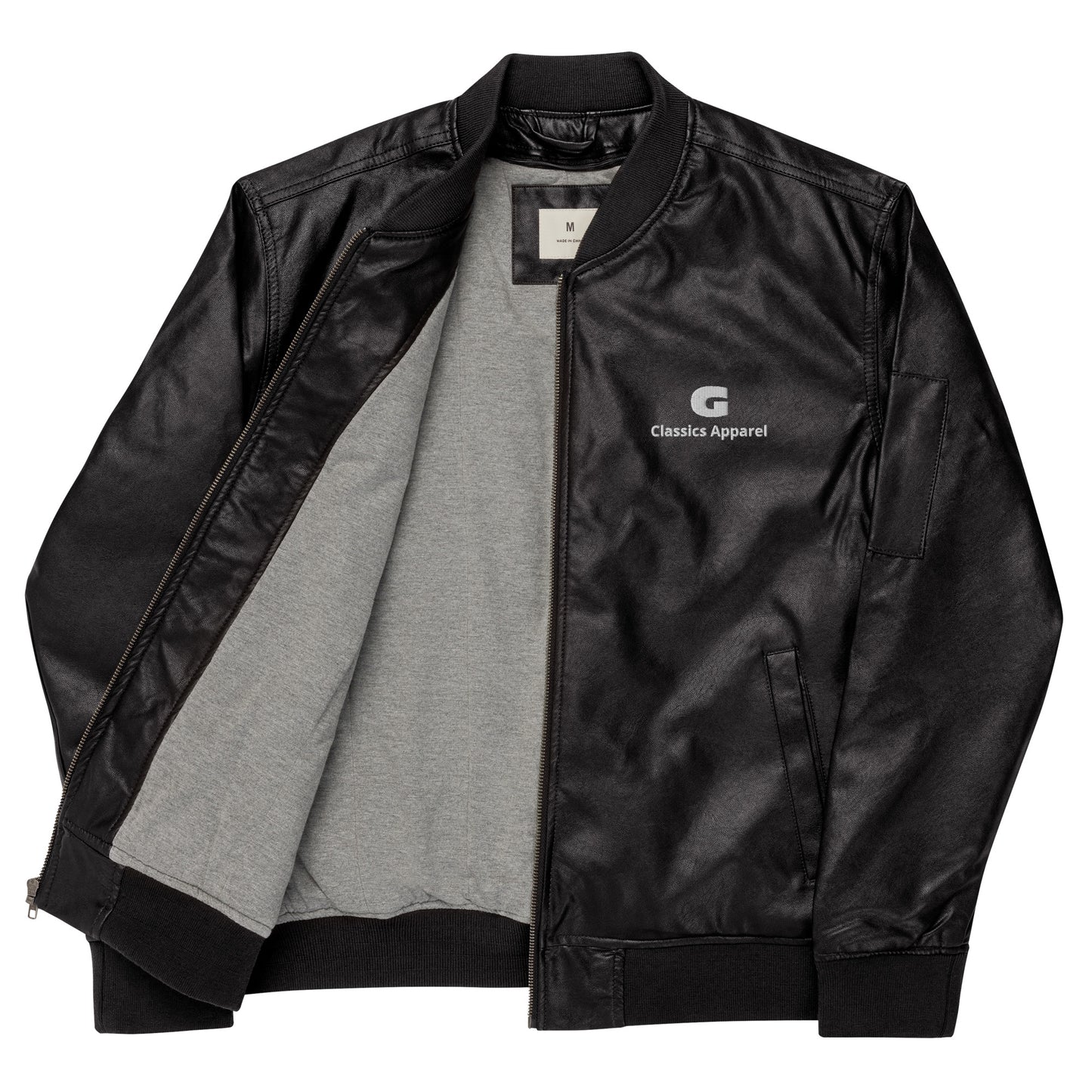 G Classics Leather Bomber Jacket