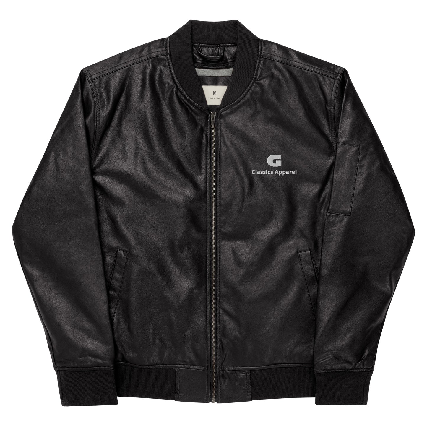 G Classics Leather Bomber Jacket