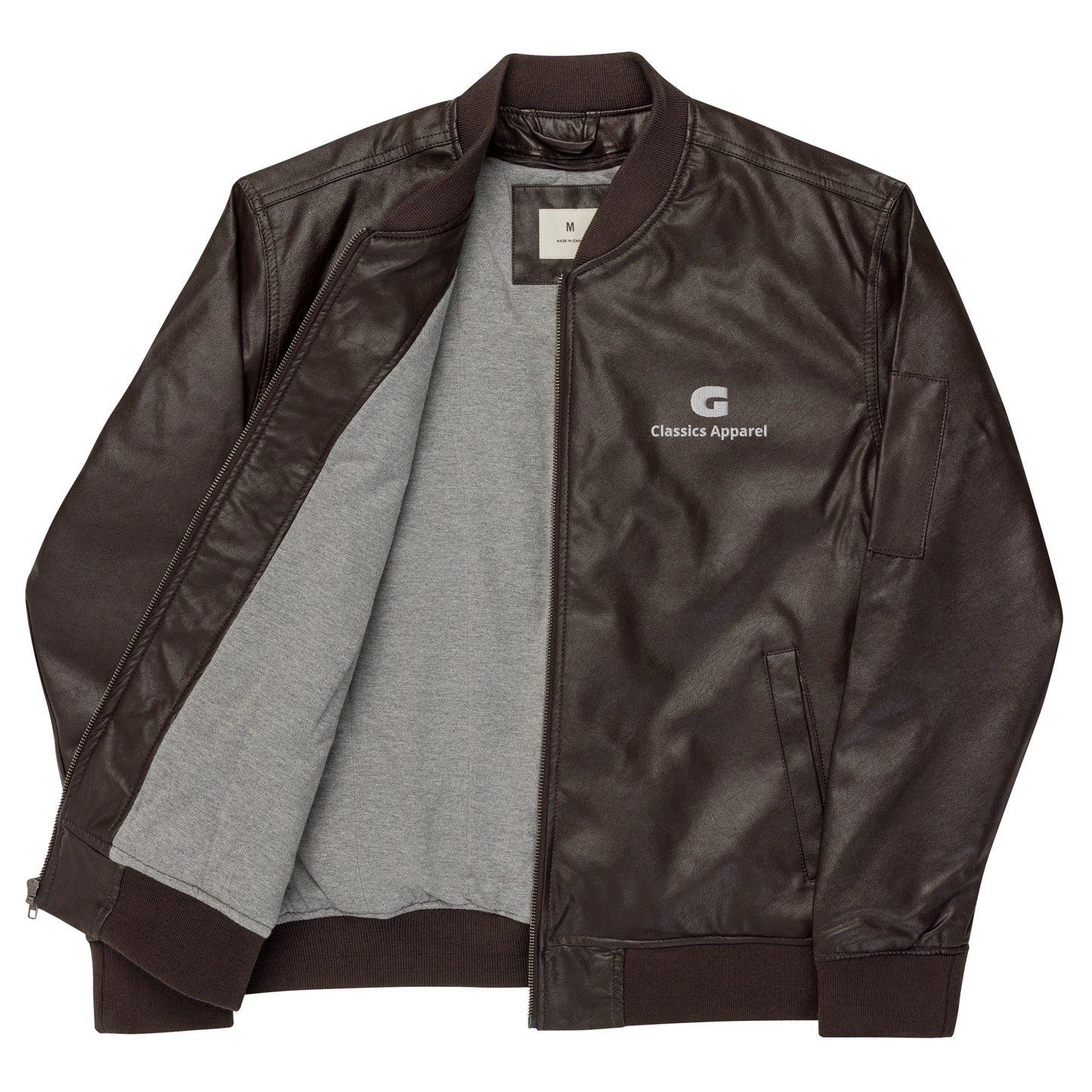 G Classics Leather Bomber Jacket