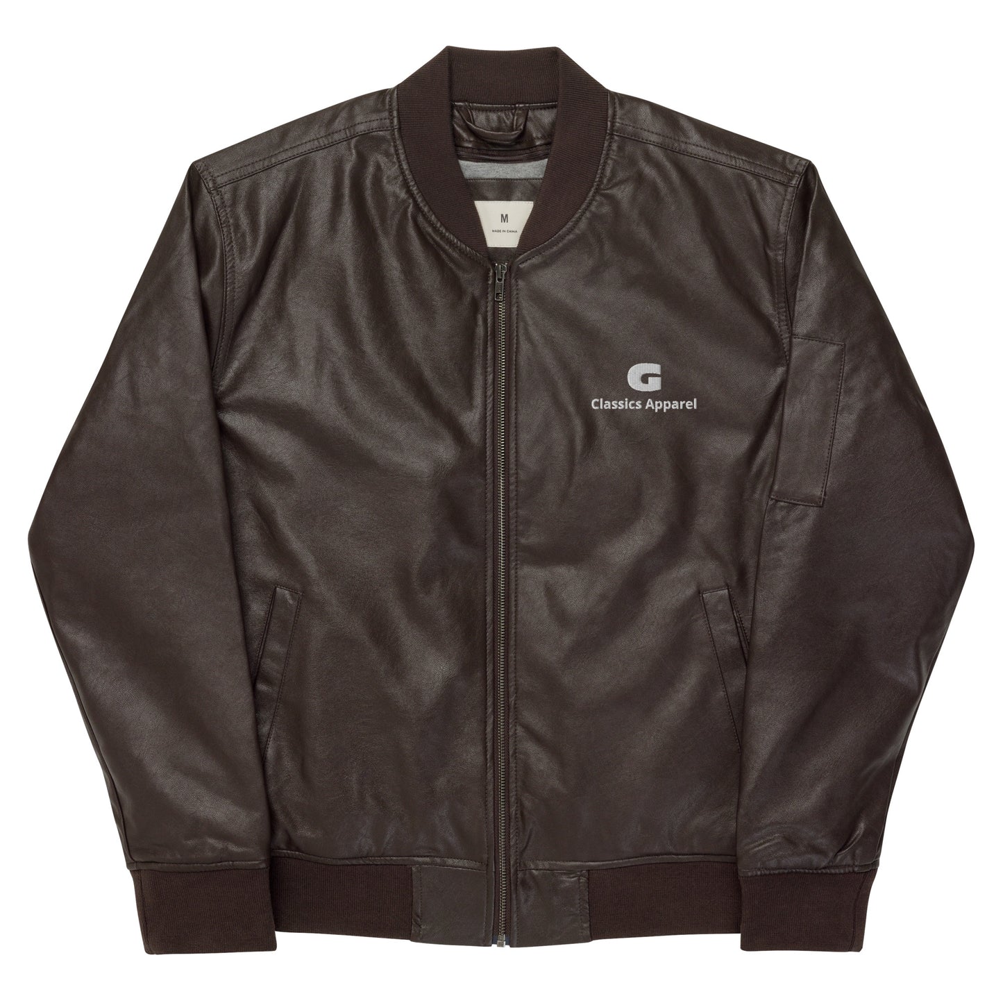 G Classics Leather Bomber Jacket