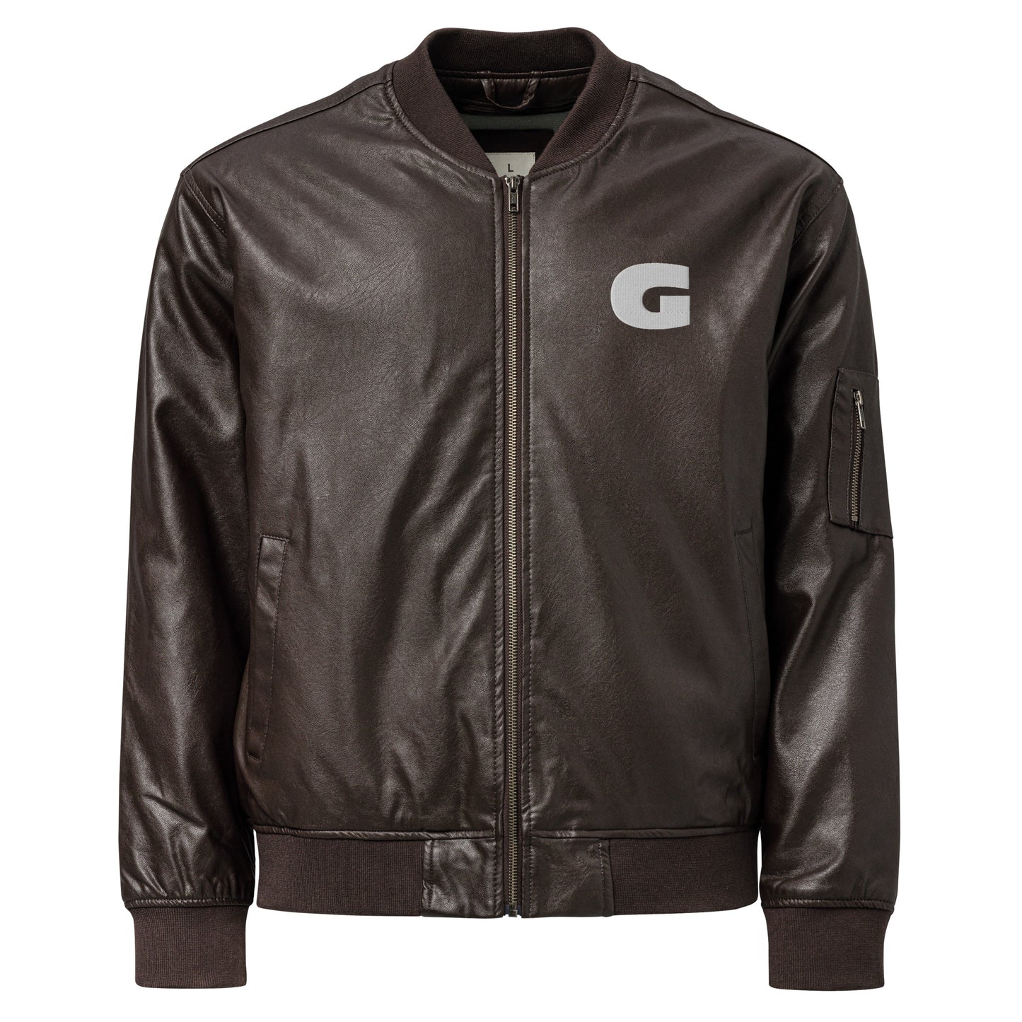 G Leather Unisex Bomber Jacket