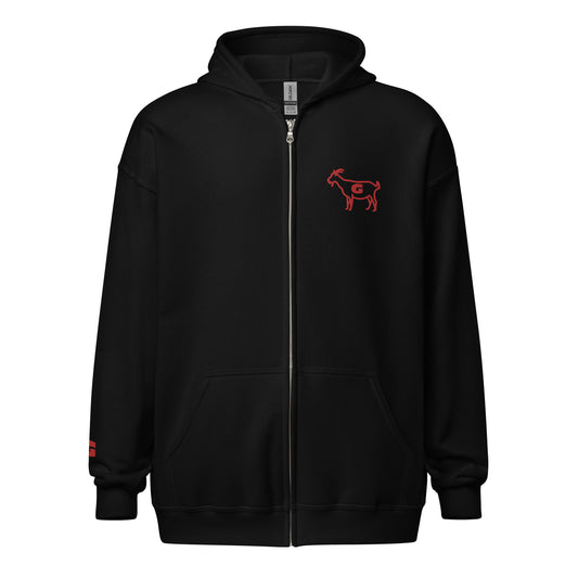 G Classics G Red Unisex heavy blend zip hoodie