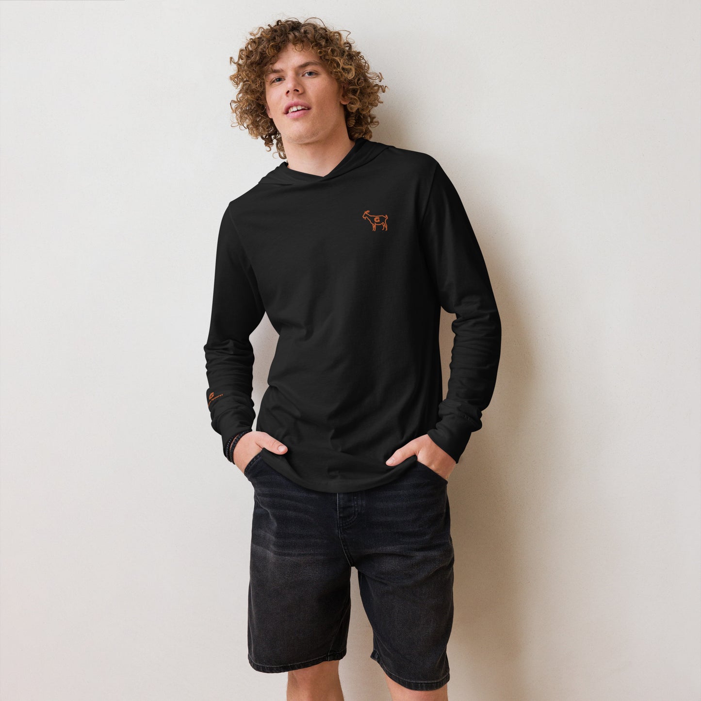 G Classics Atx Orange Hooded long-sleeve tee