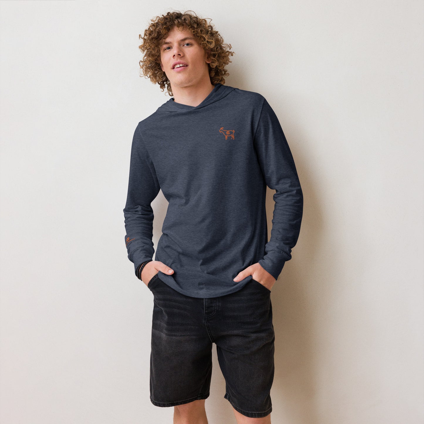 G Classics Atx Orange Hooded long-sleeve tee