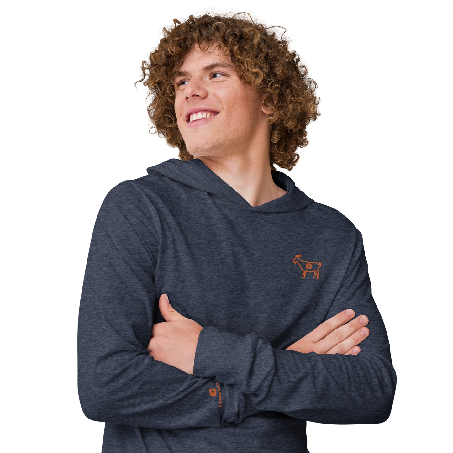 G Classics Atx Orange Hooded long-sleeve tee