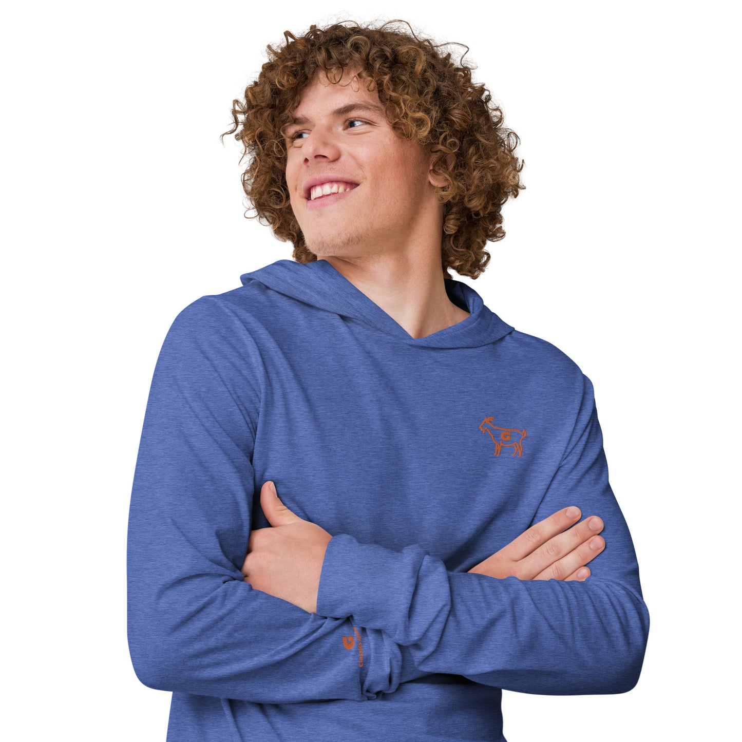 G Classics Atx Orange Hooded long-sleeve tee