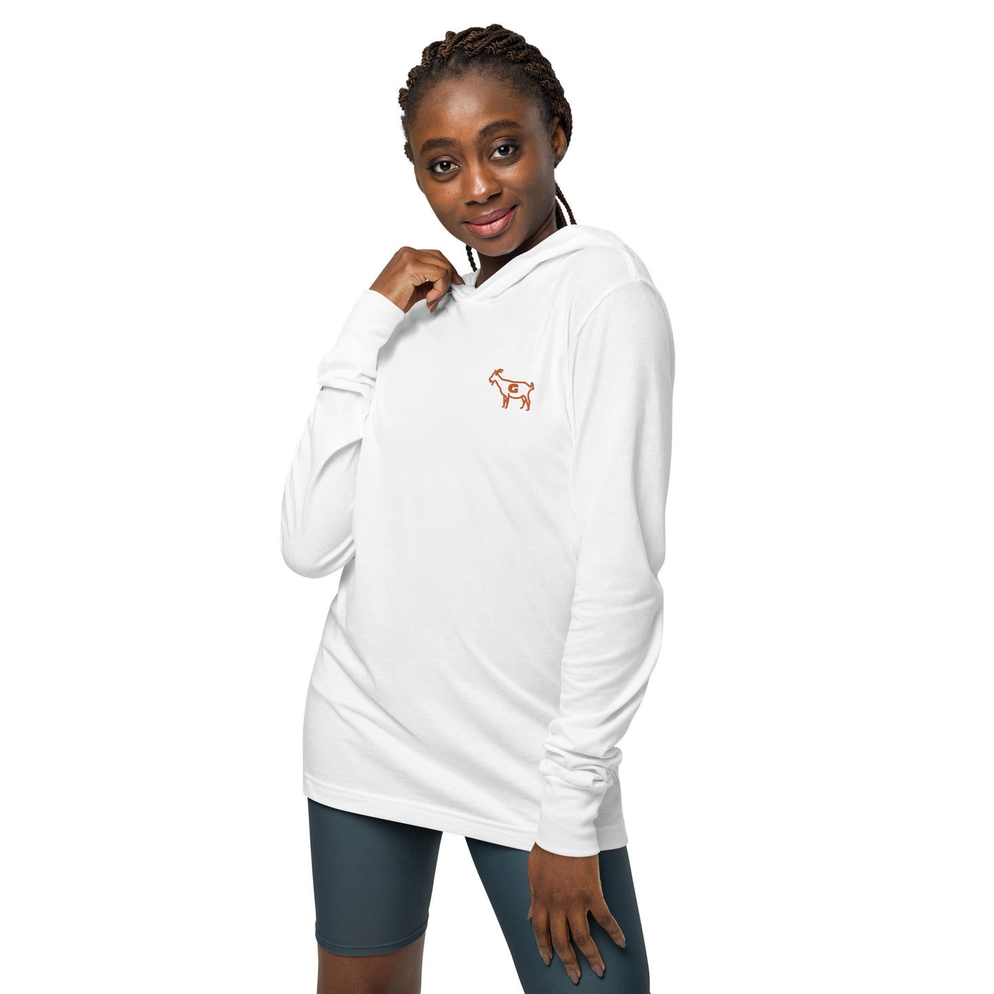 G Classics Atx Orange Hooded long-sleeve tee