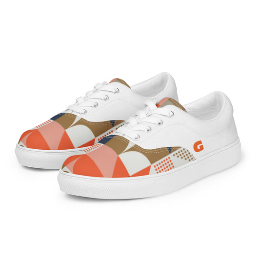 Women’s Lace-Up Fresh Print Canvas Shoes